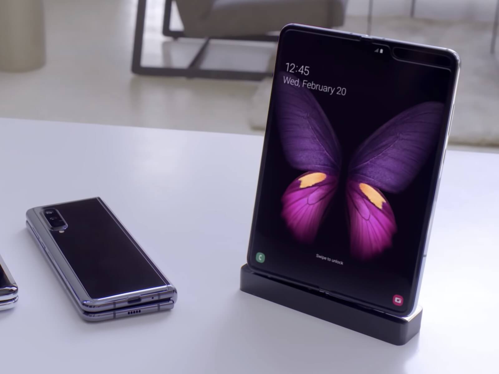 New Samsung Galaxy Fold.smartphone at Mobile World Congress 2019
